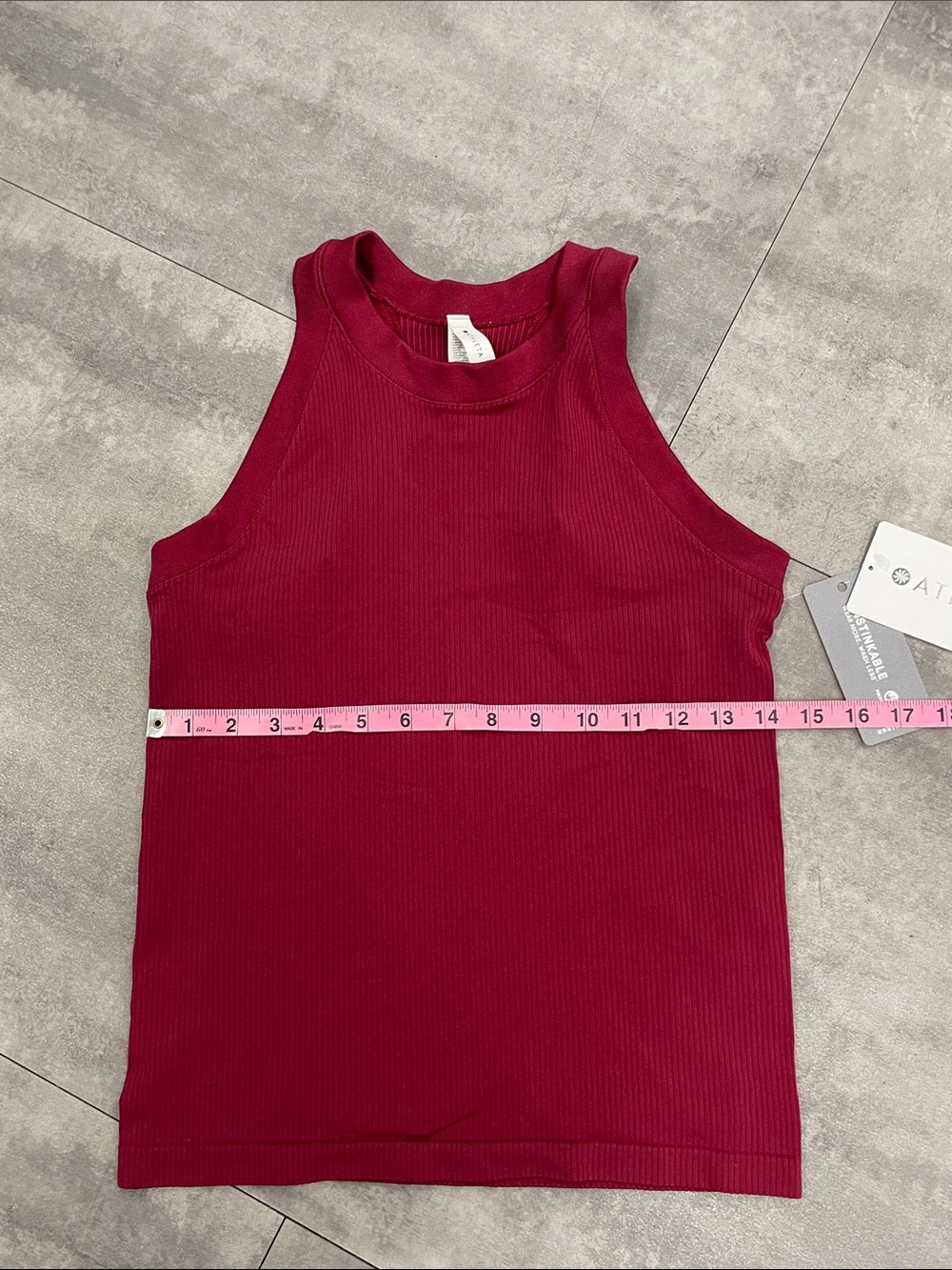 NWT medium Athleta renew racerback tank in coffeeberry - Picture 6 of 8